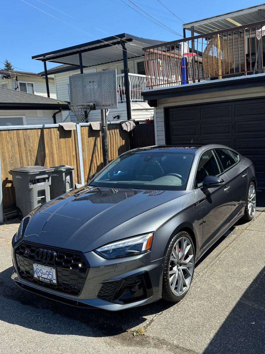 Grey Audi S5 Sportback with restored paint gloss after a One-Step Paint Enhancement